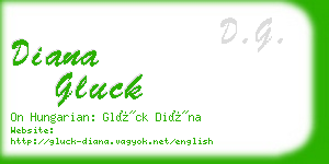 diana gluck business card